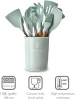 ابزار ظروف چوبی 11 عددی ComCreate سیلیکونی آشپزی برای ظروف نچسب - Image 4