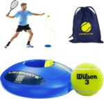ست مربی تنیس MOVEMATE با توپ تنیس Wilson®، تمرین با توپ در فضای آزاد