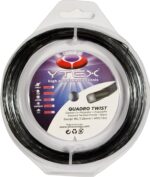 زه راکت تنیس مشکی YTEX Quadro Twist (رول کامل , 16 گیج، 1.26 میلی متر)