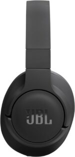 هدفون گوش بی‌سیم JBL Tune 720BT، صدای باس خالص، بلوتوث 5.3، باتری 76H، تماس بدون تلفن، اتصال چند نقطه‌ای، تاشو، کابل صوتی جداشدنی - مشکی، JBLT720BTBLK - Image 3