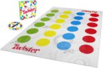 Hasbro Gaming - بازی Twister Party برای خانواده و کودکان ۶ سال به بالا، بازی داخلی و خارجی برای کودکان ۶ سال به بالا، ۲ تا ۴ بازیکن