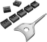 مسدود کننده پورت USB 10 بسته با قفل کلید، درپوش گرد و غبار برای رایانه، تلویزیون و روتر، محافظ مشکی USB A Female