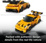 LEGO Speed ​​Champions Porsche 911 GT3 RS Super Car Toy - کیت مدل ماشین با مینی فیگور راننده - هدیه تولد برای پسران 9 سال به بالا - 77239 - Image 4