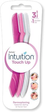ابزار درمپلنینگ Schick Intuition Touch-Up with Precision Cover, 3ct