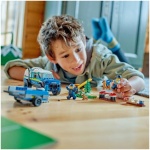 مجموعه آموزشی سگ پلیس سیار LEGO 60369 City، ماشین اسباب بازی SUV با تریلر، مسیر مانع و فیگورهای توله سگ، ست بازی حیوانات برای پسران و دختران 5 سال به علاوه - Image 3