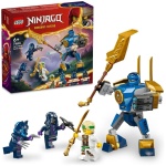 بسته نبرد مکانیکی LEGO NINJAGO Jay، اسباب‌بازی اکشن فیگور برای پسران، دختران و بچه‌های 6 ساله، ست خیزش اژدها با شخصیت نینجا جی برای سرگرمی نقش‌آفرینی، ایده هدیه کوچک 71805