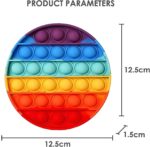 اسباب بازی Pop Fidget Push Pop Bubble Fidget Toy، ابزارهای کاهش استرس و ضد اضطراب برای کودکان و بزرگسالان، اسباب بازی تحریک پذیری حسی برای اوتیسم با نیازهای خاص برای کاهش استرس (رنگارنگ) - Image 2
