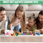 Nyganmelloz 60 Pieces تخم دایناسور اسباب بازی تخم مرغ دینو در آب رشد می کند جوجه ریزی در آب استخر بازی کیت های علمی کرک اسباب بازی جدید مینی تخم مرغ داینا برای دختران هدیه تولد اسباب بازی های جشن تولد - Image 4
