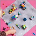 پایه پایه خاکستری کلاسیک LEGO 11024، اسباب بازی ساختمانی برای کودکان پایه ساختمان گل میخ 48x48، ست تخته ساخت و نمایشگر - Image 4
