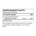 THORNE Iron Bisglycinate - مکمل آهن 25 میلی گرمی برای خون سازی با جذب افزایش یافته بدون عوارض گوارشی - دارای گواهینامه NSF برای ورزش - بدون گلوتن - 60 کپسول - Image 2