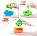 Smashers Junior Dino Dig Small Egg (Stegasaurus) توسط ZURU 12+ Surprises Compounds قالب دایناسور اسباب بازی های پیش دبستانی ساخت ساختار بازی حسی - 3 سال + - Image 3