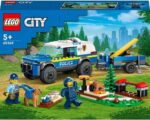 مجموعه آموزشی سگ پلیس سیار LEGO 60369 City، ماشین اسباب بازی SUV با تریلر، مسیر مانع و فیگورهای توله سگ، ست بازی حیوانات برای پسران و دختران 5 سال به علاوه - Image 2