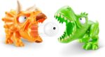 Smashers Dino Island T-Rex Battle Playset Medium S1، 20+ اسباب بازی سورپرایز با اسلایم، شن و تخم مرغ دایناسور کوچک – دایناهای قابل ساخت برای کودکان – ست اسباب بازی تخم مرغی با شخصیت های مخفی - Image 4