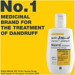 شامپو ضد شوره 2% Nizoral®، 100 میلی لیتر، درمان پزشکی با کتوکونازول، برای درمان شوره، پوسته پوسته و خارش بالینی ثابت شده است. - Image 2