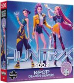 Buffalo Games – for The Fans 500 Piece Kpop Demon Hunters پازل فویل اره منبت کاری اره مویی – پازل های رنگارنگ برای بزرگسالان – قطعات برش دقیق، آثار هنری زیبا، و ساعت ها سرگرمی آرامش بخش