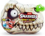 Smashers Dino Island T-Rex Battle Playset Medium S1، 20+ اسباب بازی سورپرایز با اسلایم، شن و تخم مرغ دایناسور کوچک – دایناهای قابل ساخت برای کودکان – ست اسباب بازی تخم مرغی با شخصیت های مخفی - Image 2