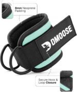 بند مچ پا DMoose برای ماشین کابلی - یک سایز مناسب با بالشتک ممتاز، مچ پا بند تمرینی، بند مچ پا برای تمرین، تمرینات بوتی، اکستنشن پا، رباینده باسن و تمرینات پایین بدن - Image 4