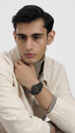 ساعت مردانه ماشین فسیلی با بند استیل یا چرم ضد زنگ، کرونوگراف یا نمایشگر ساعت آنالوگ - Image 2