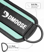 بند مچ پا DMoose برای ماشین کابلی - یک سایز مناسب با بالشتک ممتاز، مچ پا بند تمرینی، بند مچ پا برای تمرین، تمرینات بوتی، اکستنشن پا، رباینده باسن و تمرینات پایین بدن - Image 3