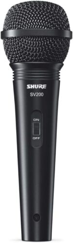 Shure SV100، میکروفون صوتی دستی پویا Cardioid، پاسخ فرکانس گسترده، همه کاره، برای کارائوکه، پادکست و پخش زنده، مشکی - Image 3