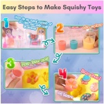 کیت DIY اسباب بازی Mumfactory Squishy - ایجاد اسباب بازی های Squishy سفارشی - کیت کاردستی سرگرم کننده برای کودکان - کاهش استرس و رشد مهارت - صورتی - Image 2