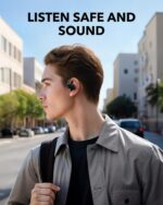 Soundcore V20i توسط هدفون گوش باز Anker، قلاب‌های گوش قابل تنظیم، فوق‌العاده راحت، تناسب راحت، باس عمیق، تماس‌های واضح، IP55، چراغ‌های LED، زمان پخش 36 ساعته، هدفون‌های بلوتوث 5.4، اتصال چند نقطه‌ای - Image 2