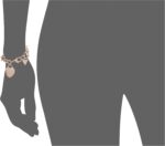 GUESS "Basic G Logo Heart Link دستبند، یک سایز، یک سایز، رنگ نقره ای - Image 3