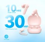 Soundcore ایربادهای بی‌سیم واقعی Anker P20i، درایورهای 10 میلی‌متری با باس بزرگ، بلوتوث 5.3، زمان پخش 30 ساعت، مقاوم در برابر آب، 2 میکروفون برای تماس‌های شفاف با هوش مصنوعی، 22 EQ از پیش تعیین شده، سفارشی‌سازی از طریق برنامه - Image 4