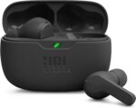 ایربادهای بی‌سیم واقعی JBL Wave Beam، باس عمیق، Comfort Fit، باتری 32H، Smart Ambient، TalkThru، هندزفری + VoiceAware، مقاوم در برابر آب و گرد و غبار - مشکی، JBLWBEAMBLK