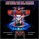 اسباب‌بازی‌های Spider Transform RC Cars با چراغ‌های چشمی و زیر بدنه، تغییر شکل یک دکمه ماشین کنترل از راه دور 2.4 گیگاهرتز، اسباب‌بازی‌های روبات با چرخش سریع 360 درجه هدایای تولد برای پسران 3 4 5 6 7 8 9 10 ساله 4-7 8-12 - Image 3