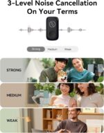 میکروفون بی‌سیم Hollyland LARK A1 Mini برای iPhone 14/13/12، صدای خالص، حذف نویز هوشمند 3 سطحی، میکروفون مغناطیسی برای وبلاگ‌نویسی، یوتیوب، پادکست، TikTok - Image 3
