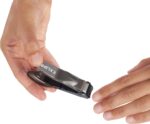 ناخن گیر مردانه KLIPP با گیره - ناخن گیر KLIPP Razor-Sharp Heavy Duty خود جمع آوری کننده ناخن با اهرم ارگونومیک ناخن های دست و پا را به طرز بی عیب و نقصی مانیکور می کند - شامل کیف زیپ دار - Image 3