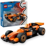 راننده LEGO City F1 با ماشین مسابقه ای مک لارن - اسباب بازی ساختمانی فرمول 1 با مینی فیگور راننده مسابقه - ایده هدیه کوچک تولد برای پسران و دختران 6 ساله و یا طرفداران اتومبیل رانی بزرگسال - 60442