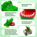 بازی iShyan Crocodile Teeth Toys برای بچه ها، تمساح با انگشت دندانپزشکی بازی های خنده دار اسباب بازی های خنده دار، نسخه 2020 سنین 4 به بالا - Image 4
