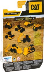 Caterpillar Funrise Cat Mini Machines 3 Inch 2 Pack - Backhoe & Buldozer - 82280, Yellow - Image 3