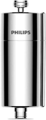 Philips Water AWP1775 - فیلتر دوش در خط - کلر را تا 99 درصد کاهش می‌دهد. نصب آسان من مناسب همه شیلنگ‌ها و شیرهای دوش بریتانیا و Eire من جریان آب بالا من راحت و آسان کروم