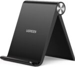 پایه تلفن قابل حمل رومیزی نگهدارنده تلفن UGREEN نگهدارنده پایه تلفن همراه ثابت سازگار با سری آیفون 17/16/15/14 برای گوشی های iPhone 17 Pro Max Galaxy S25 Ultra S24 S23 Black All 4-7.2 اینچی