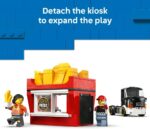 LEGO City Fries Food Truck Toy - کیت مدل وسیله نقلیه با فروشگاه قابل جابجایی، 2 مینی فیگور و لوازم جانبی غذای Play - ایده هدیه تولد برای پسران 5 سال به بالا - 60488 - Image 3