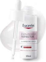سرم صورت کامل کننده پوست Eucerin Even Pigment Perfector با تیامیدول و اسید هیالورونیک، کاهش لکه های رنگدانه، درخشندگی قابل مشاهده روی پوست، مرطوب کننده برای انواع پوست، 30 میلی لیتر