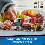 LEGO City Fries Food Truck Toy - کیت مدل وسیله نقلیه با فروشگاه قابل جابجایی، 2 مینی فیگور و لوازم جانبی غذای Play - ایده هدیه تولد برای پسران 5 سال به بالا - 60488 - Image 2