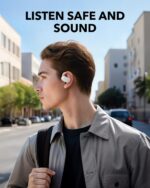 Soundcore V20i توسط هدفون گوش باز Anker، قلاب‌های گوش قابل تنظیم، فوق‌العاده راحت، تناسب راحت، باس عمیق، تماس‌های واضح، IP55، چراغ‌های LED، زمان پخش 36 ساعته، هدفون‌های بلوتوث 5.4، اتصال چند نقطه‌ای - Image 2