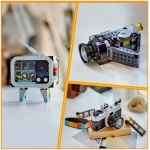 LEGO Creator 3in1 Retro Toy به دوربین فیلمبرداری تا تلویزیون، لوازم تزئینی میز یا اتاق خواب کودکان، هدایای عکاسی برای دختران و پسران 8 سال به علاوه که از بازی خلاقانه لذت می برند 31147 - Image 2