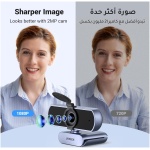 وب کم UGREEN 1080P با میکروفون دوربین USB HD، دوربین استریم 1080P/30fps 720P/60fps، با تصحیح نور خودکار، میکروفون کاهش نویز دوگانه، برای Skype/Facebook/Youtube، Laptop/Desktop، Gray - Image 3