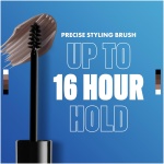آرایش حرفه ای NYX The Brow Glue Extreme Hold Eebrow Setting ژل، ماندگاری 16 ساعته، فرمول گیاهی، پوشش طبیعی، اعمال برس، سایه: شفاف (01) - Image 2
