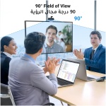 وب کم UGREEN 1080P با میکروفون دوربین USB HD، دوربین استریم 1080P/30fps 720P/60fps، با تصحیح نور خودکار، میکروفون کاهش نویز دوگانه، برای Skype/Facebook/Youtube، Laptop/Desktop، Gray - Image 2