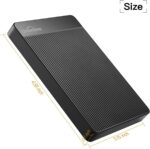 هارد اکسترنال UnionSine 500 گیگابایت فوق باریک هارد درایو قابل حمل USB3.0 حافظه HDD سازگار با کامپیوتر، دسکتاپ، لپ تاپ، مک، ایکس باکس وان، ایکس باکس 360، PS4 (مشکی) HD2510 - Image 3