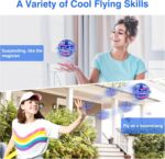 Flying Orb Ball، اسباب بازی توپ پرنده ارتقا یافته 2022، توپ شناور بومرنگ کنترل شده با دست، چرخنده پرنده با ترفندهای بی پایان، هدایای اسباب بازی های جالب برای 6 7 8 9 10+ پسران دختر، نوجوانان، اسباب بازی های فضای باز - Image 2