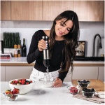 مخلوط کن دستی با موتور 1200 واتی DC Nutricook با لیوان 700 میلی لیتری، کاسه خردکن 500 میلی لیتری، تیغه های فولادی ضد زنگ، ویسک با سرعت متغیر 20 ترکیبی 4 در 1، خرد کن، همزن، کف، HB100ME، 2 سال گارانتی - Image 3