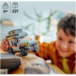 مجموعه اسباب بازی کامیون کوهستانی آفرود LEGO City 4x4 - ساخت اسباب بازی برای پسران و دختران 6 سال به بالا - ایده های سرگرم کننده هدیه برای تولدها و تعطیلات - شامل. یک مینی فیگور و لوازم جانبی - 60447 - Image 4