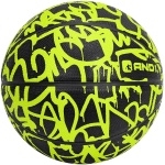 AND1 Fantom Graffiti Rubber Basketball Game Ready، 27.5 اینچ، سایز جوانی 5، ساخته شده برای داخل و خارج از منزل، فروخته شده تخلیه شده (پمپ شامل نمی شود)، ولت